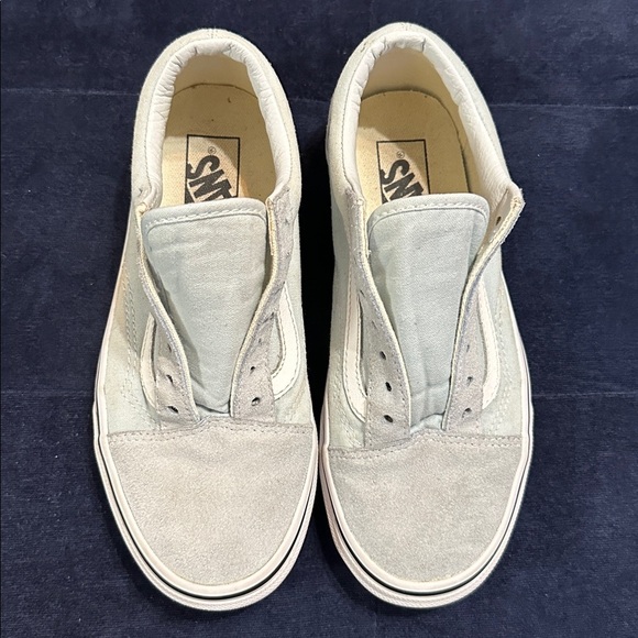 Vans Off The Wall Low-Top Light Blue Mixed Material Unisex Sneakers - Picture 3 of 9